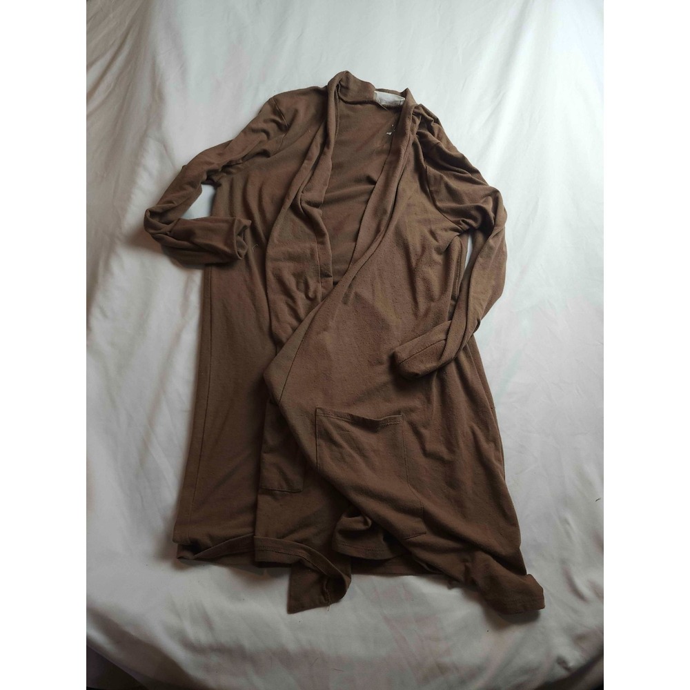 Zenana Duster Cardigan Womens XL Brown Minimalist Quiet Luxury Cozycore Layering